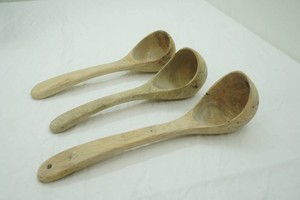 Set of 3 Wooden Ladles