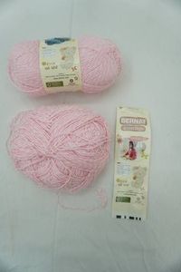Pink Bernat Ellie the Bear Yarn Skeins