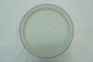 Speckled Stoneware Platter 12 diameter by 2 tall