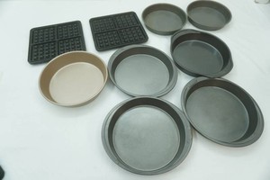 Non Stick Pie Pans and Waffle Iron Inserts