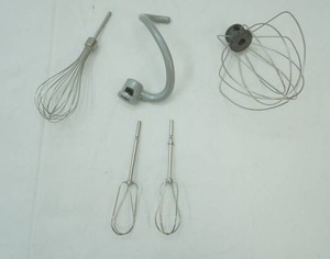 KitchenAid Mixer Accessories spiral dough hook, wire whisk attachment, whip attachment