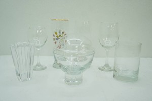 Crystal Glass Vase and Other Clear Glass Vases & Glasses