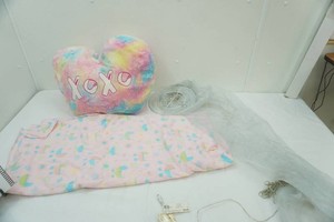 Plush Pillow, Fleece Blanket, Hanging LED Light