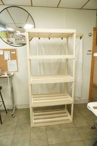 Plano 5 Tier Poly Storage Shelf 36x19x74.5