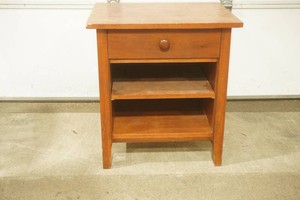 Wooden bedside table with drawer 22x18x24