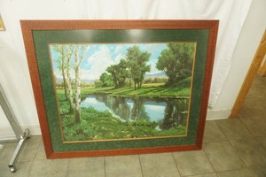 Waters Edge by Joan Colmer. Framed Art Print. 54.5x45.5