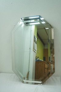 Frameless Octagonal Wall Mirror 36x 24