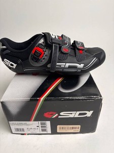 Sidi Genius Fit Mega Black Cycling Shoes Size 45.5 US 11