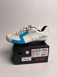 Lake CX 1C-X Mens Cycling Shoe White Blue Size 9