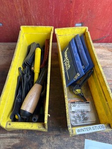 Mixed Lot - Winter Studs, Tire Tools & Tool Pouches