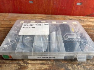 Shimano Di2 Small Parts Organizer Box With Assorted Bicycle Components