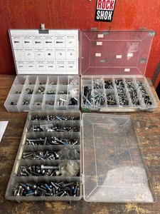 Bike Hardware Assortment in Organizer Cases