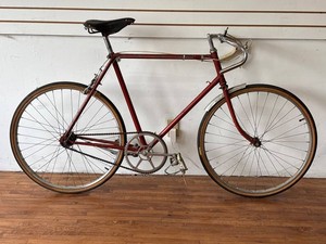 Vintage Raleigh Sports 3-Speed Road Racing Bicycle With Brooks Saddle