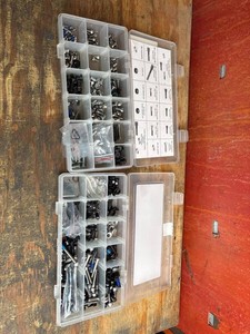 Mixed Hardware Screw Assortment in Organizer Cases