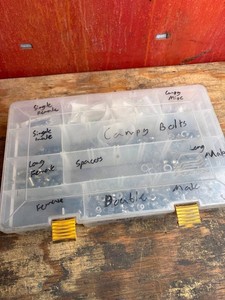 Assorted Chainring Bolts in Organizer Case