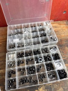 Axle Locknuts, Washers & Spacers Mixed Lot in Organizer Case