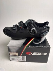 Sidi Genius 7 Mega Shadow Black Cycling Shoes Size 46.5