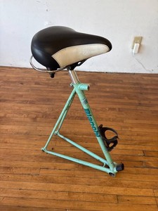 Bicycle Frame Stool With Saddle Seat