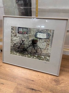 Framed Bicycle Photo Print 20 X 16