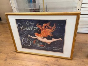 Cycles Gladiator Framed Print 42 X 30 in