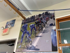 Bicycle Racing Cardboard Print 4 Ft X 4 Ft