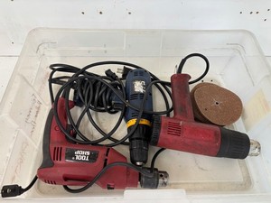 Tool Shop Drills & Heat Gun Mixed Lot (3 Pieces)