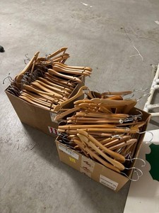 Wooden Clothes Hangers (2 Boxes)