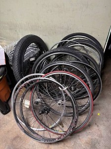 Mixed Lot Assorted Used Bicycle Wheels