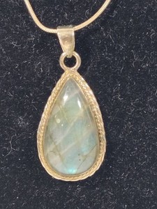 Stunning Labradorite 925 PendantChain
