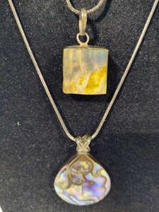 925 Sterling Necklaces & Abalone Pendants