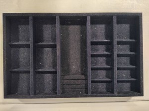 Velvet Lined Jewelry Drawer Insert