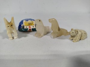 Small Stone Carved Miniature Animals