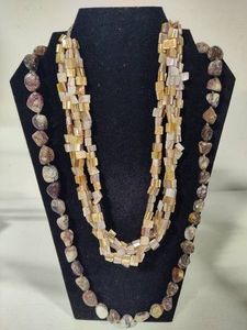 Two Stone  Chip Necklaces