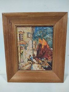 Vintage Oil Painting Signed Hopper