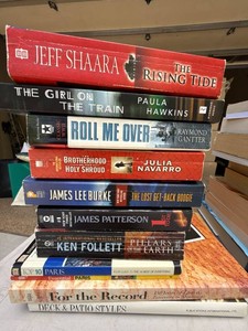 Mixed Fiction & Travel Book Lot 22 Books Plus Eurail Map Paperback HC