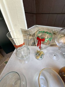 Assorted Drinkware Glass Lot Wine Glasses Mugs Tumblers Barware