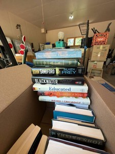 Mixed Hardcover Book Box Modern Fiction Memoir History Cookbooks