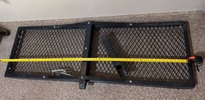 Unbranded Hitch Mount Cargo Carrier Steel Mesh Tray Approx 48in Good