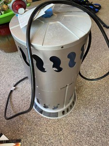 Portable Propane Convection Heater w Hose & Regulator Silver