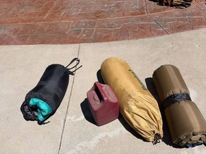 Camping Gear Lot Eureka Equidome Tent Coleman Lantern Case More
