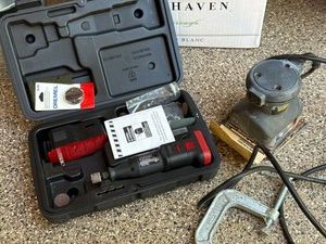 Dremel Rotary Tool Kit w Case & BlackDecker Sander Tool Lot