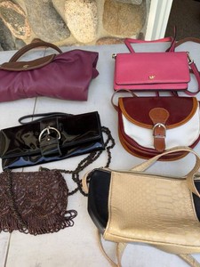Mixed Handbag Lot Michael Kors Patricia Nash Vintage Clutches 6 Pc