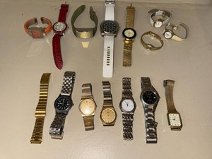 Assorted Wristwatch Lot Pulsar Lorus Quartz Men Women 15 Pc Mixed