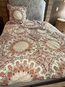 Pottery Barn Paisley Medallion Duvet Cover Full Size Set 2 Pillow Shams Multicolor See Photos