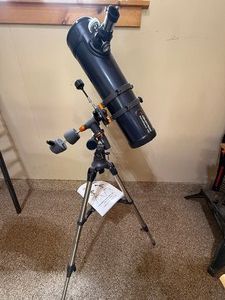 Celestron AstroMaster 130 Reflector Telescope EQ Tripod w Manual