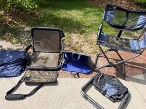 Portable Folding Stadium Seats Lot of 4 Crazy Creek Northern Designs