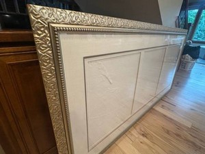 Nash Framing Oversized Decorative Wall Frame in Champagne Silver Tone 77 x 43 See Photos