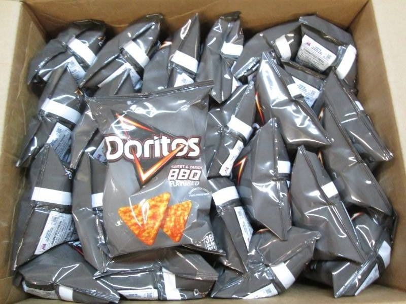 24 Doritos sweet and tangy BBQ chip...