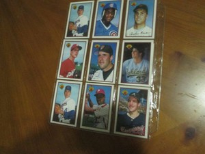 Double Sided Page of Bowman Baseball Card Assortment