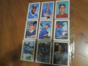 Double Sided Page of Baseball Card Assortment